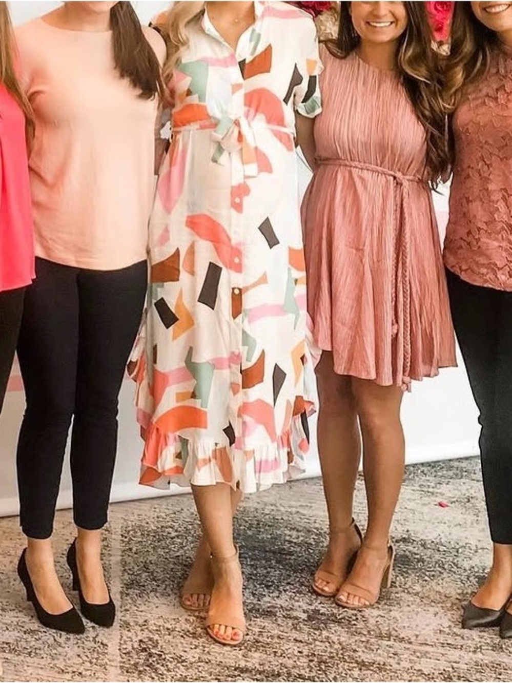 Anthropologie Multicolor Abstract Print Button-Front Maxi Dress